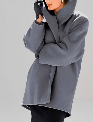 Veste en Laine Femme Coupe Ample Oversize Tendance