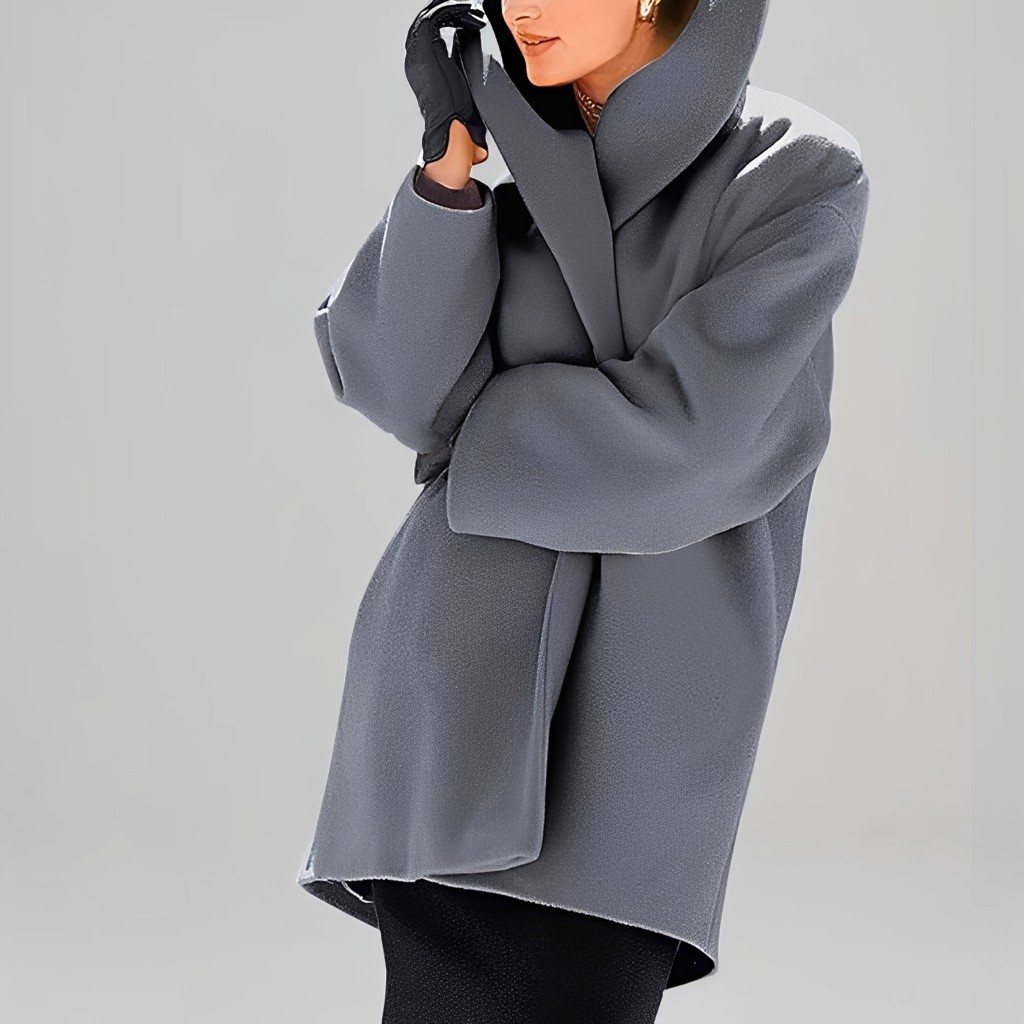 Veste en Laine Femme Coupe Ample Oversize Tendance