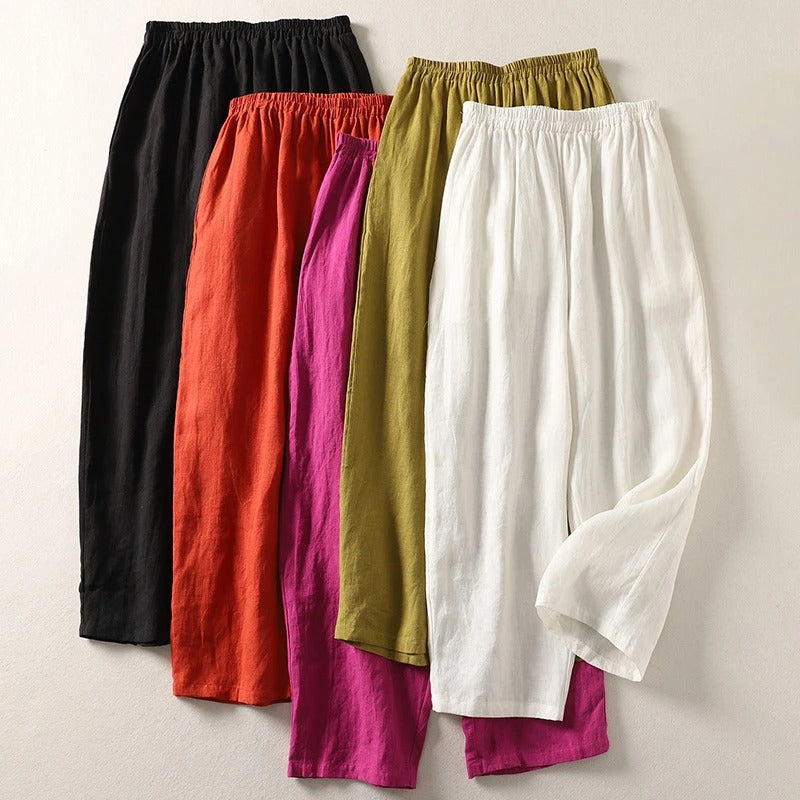 Tessa | Pantalon femme en lin et coton, léger et confortable pour l'été