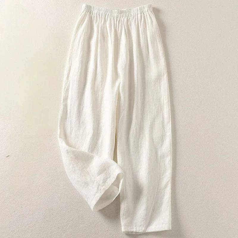 Tessa | Pantalon femme en lin et coton, léger et confortable pour l'été
