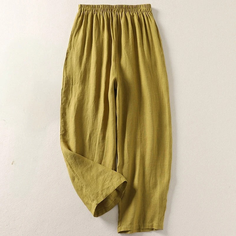 Tessa | Pantalon femme en lin et coton, léger et confortable pour l'été