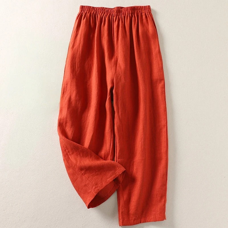 Tessa | Pantalon femme en lin et coton, léger et confortable pour l'été