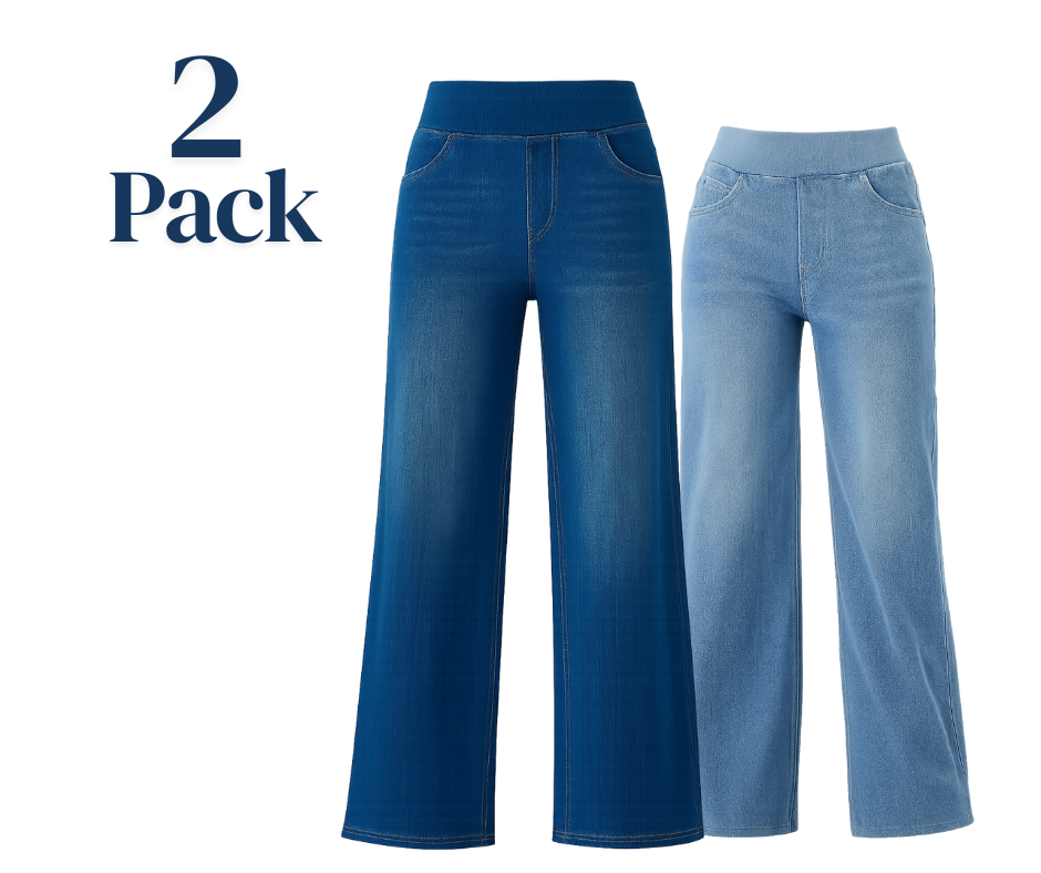 Stella | Pantalon femme à maintien doux, lot de 2 confortables pour le quotidien