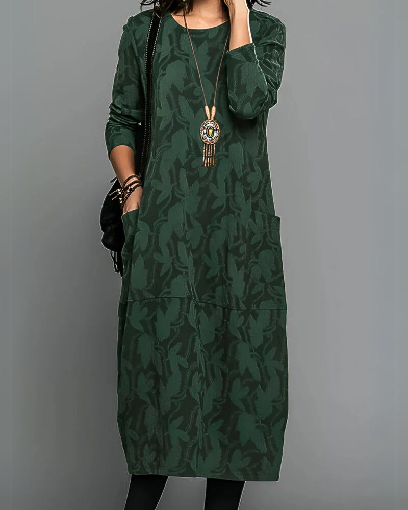 Helen | Robe midi femme fluide, confortable et élégante au quotidien