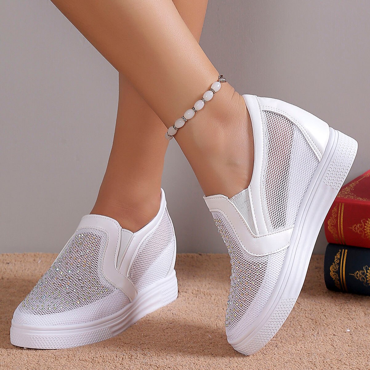 Sabrina | Baskets femme étincelantes modernes, tendance pour la marche