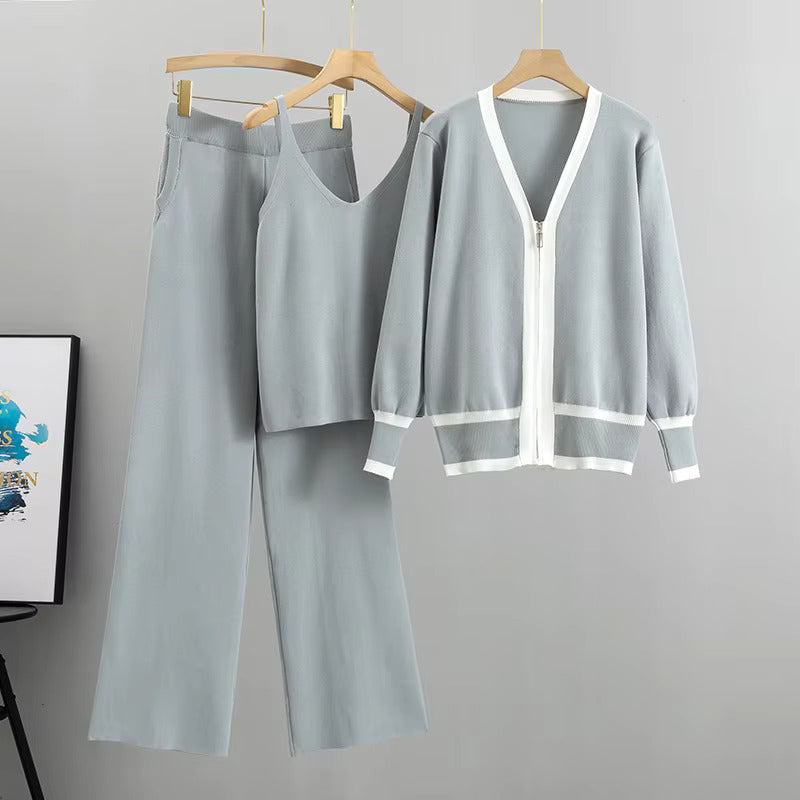 Elina | Ensemble maille femme 3 pièces, élégant et confortable pour l'automne