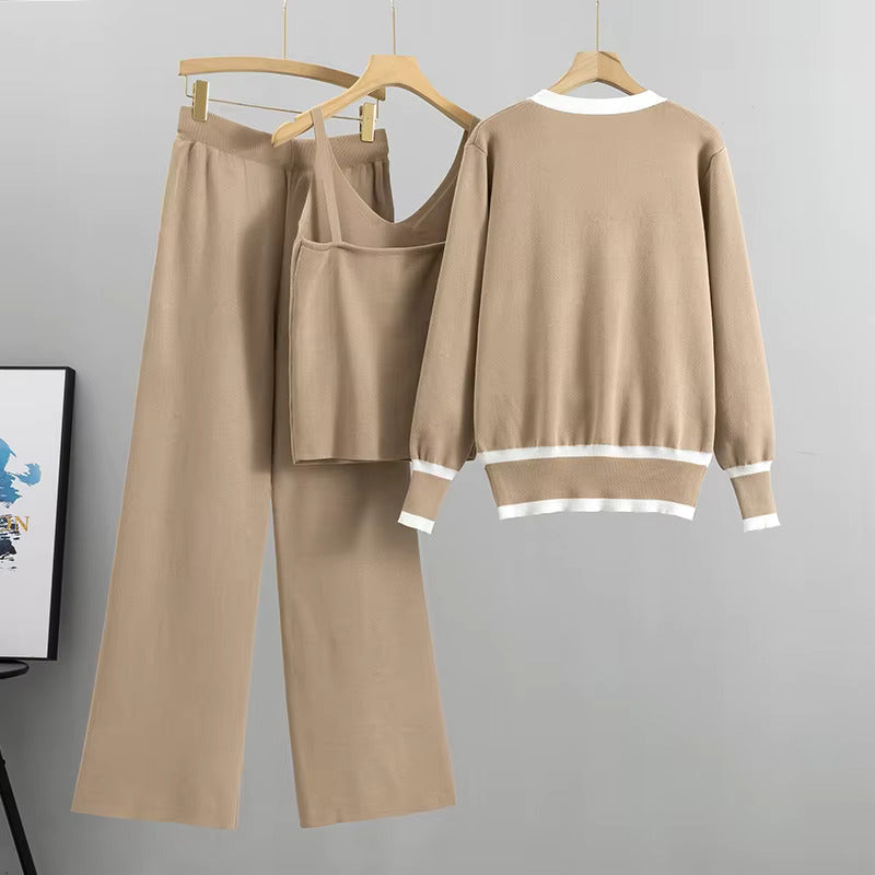Elina | Ensemble maille femme 3 pièces, élégant et confortable pour l'automne