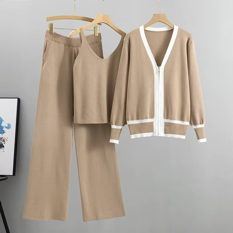 Elina | Ensemble maille femme 3 pièces, élégant et confortable pour l'automne