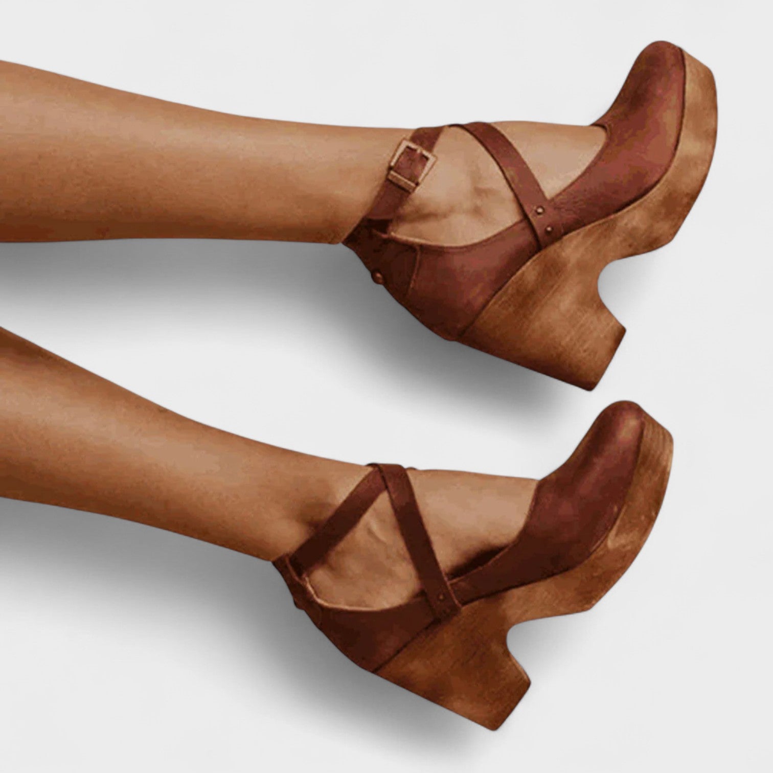 Bernadette | Sandales compensées femme, semelle rembourrée design classique
