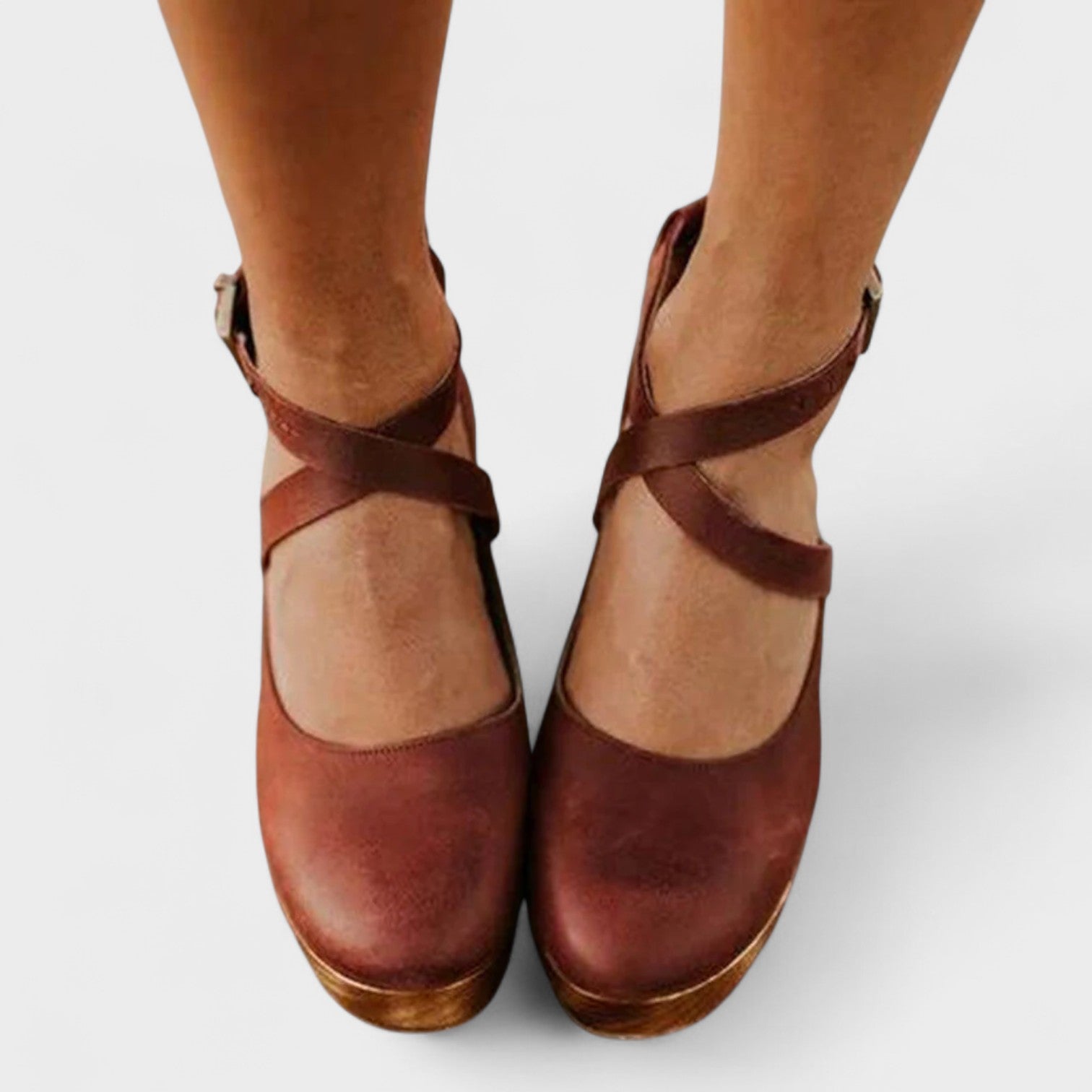 Bernadette | Sandales compensées femme, semelle rembourrée design classique