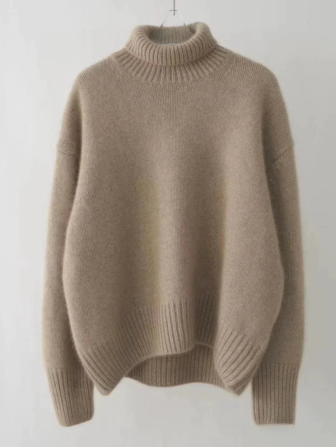 Elia | Pull col roulé femme en cachemire léger, chaud et doux