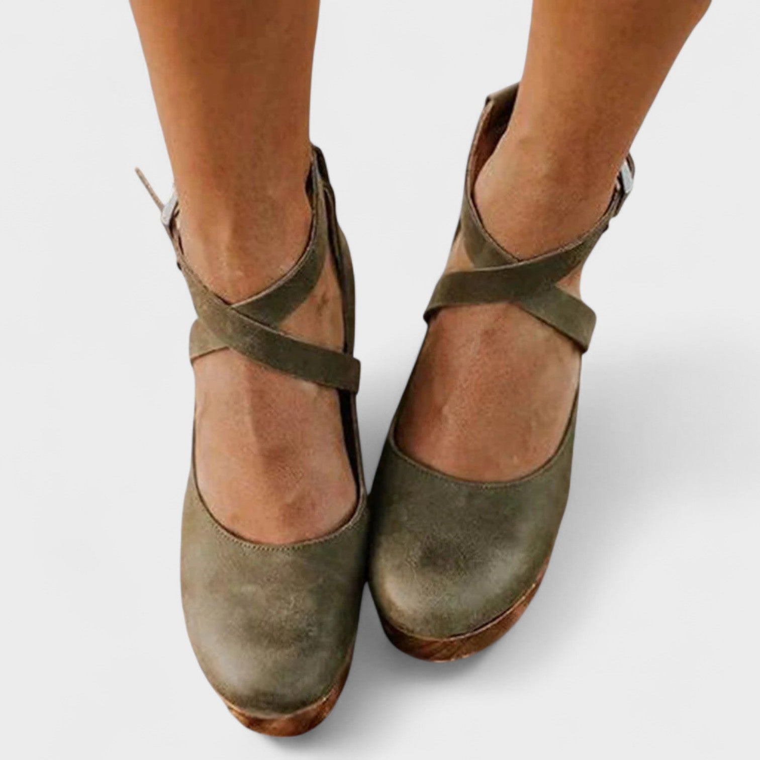 Bernadette | Sandales compensées femme, semelle rembourrée design classique