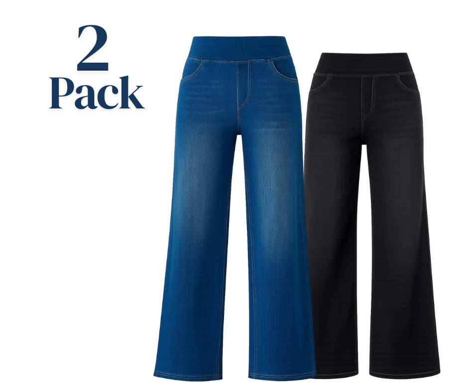 Stella | Pantalon femme à maintien doux, lot de 2 confortables pour le quotidien