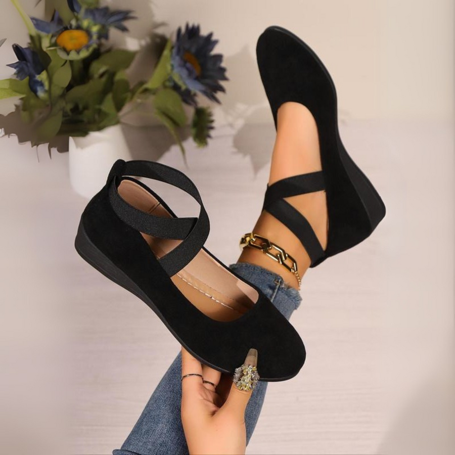 Angel | Sandales compensées femme fermées, à enfiler confortables
