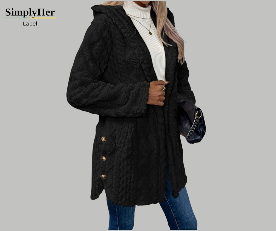 Lorna | Manteau teddy femme doux et douillet, chaud