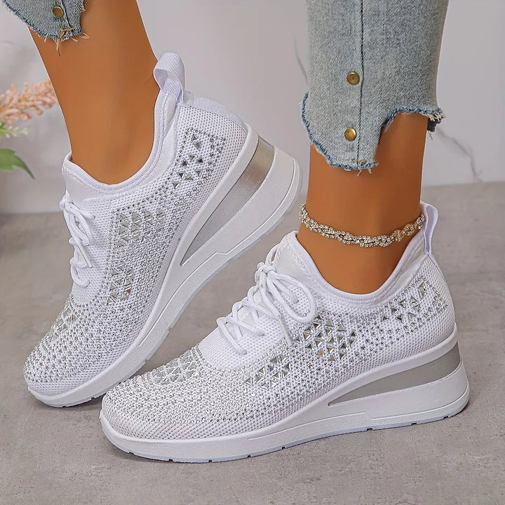 Armelle | Baskets femme en maille respirantes, mémoire de forme pour la marche