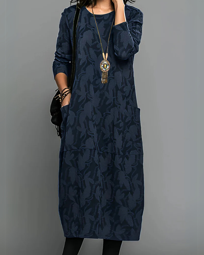 Helen | Robe midi femme fluide, confortable et élégante au quotidien