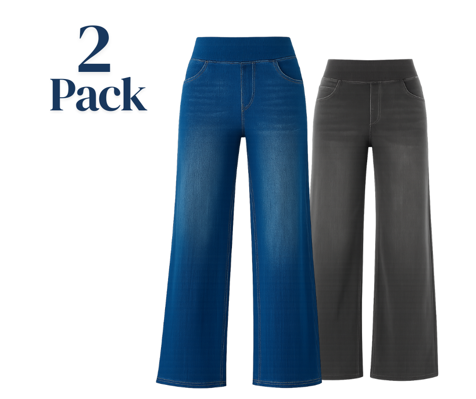 Stella | Pantalon femme à maintien doux, lot de 2 confortables pour le quotidien