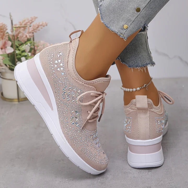 Armelle | Baskets femme en maille respirantes, mémoire de forme pour la marche