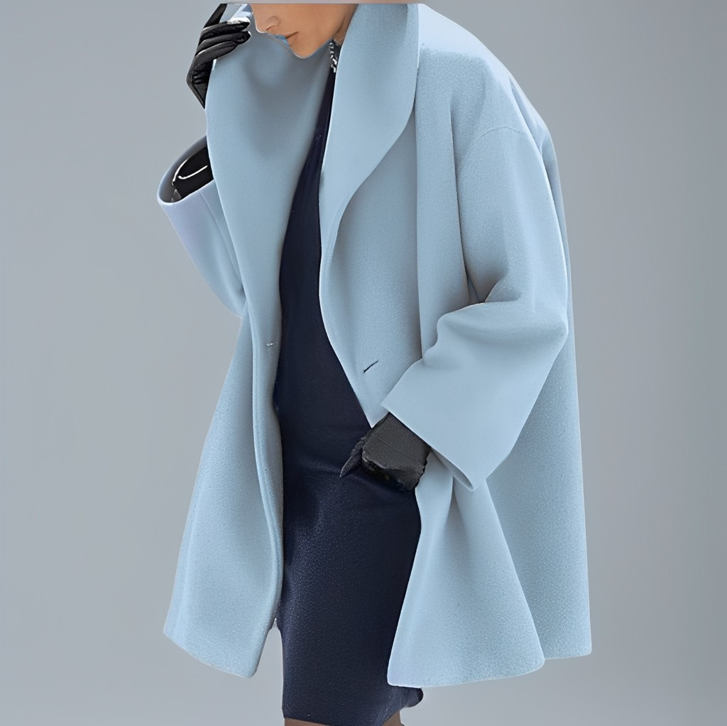 Veste en Laine Femme Coupe Ample Oversize Tendance