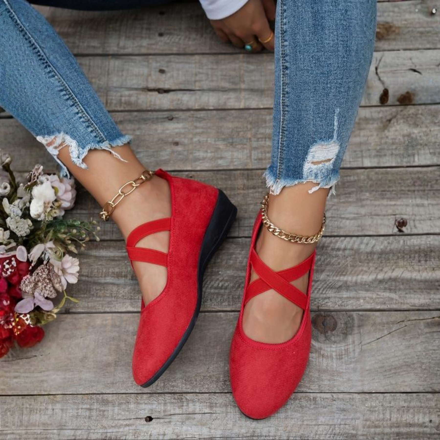 Angel | Sandales compensées femme fermées, à enfiler confortables
