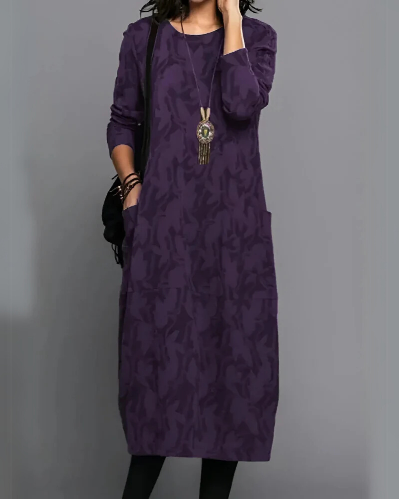 Helen | Robe midi femme fluide, confortable et élégante au quotidien
