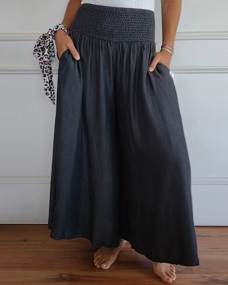 Nerina | Pantalon femme confortable à jambe large, élégant pour le quotidien