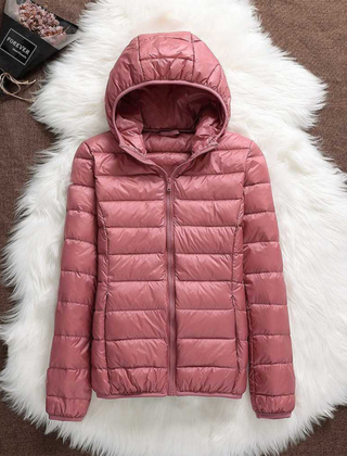 Doudoune Femme Matelassée Chaude à Capuche