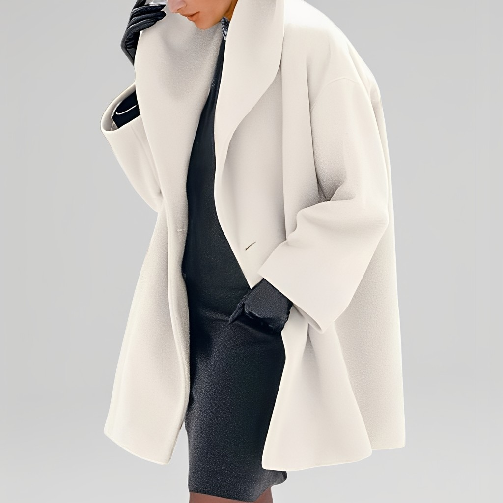 Veste en Laine Femme Coupe Ample Oversize Tendance