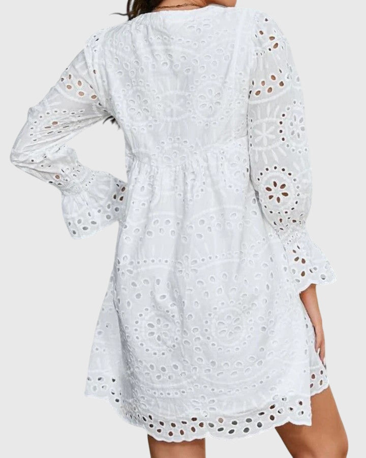 Anouk | Robe femme en dentelle aérienne romantique, fluide et élégante