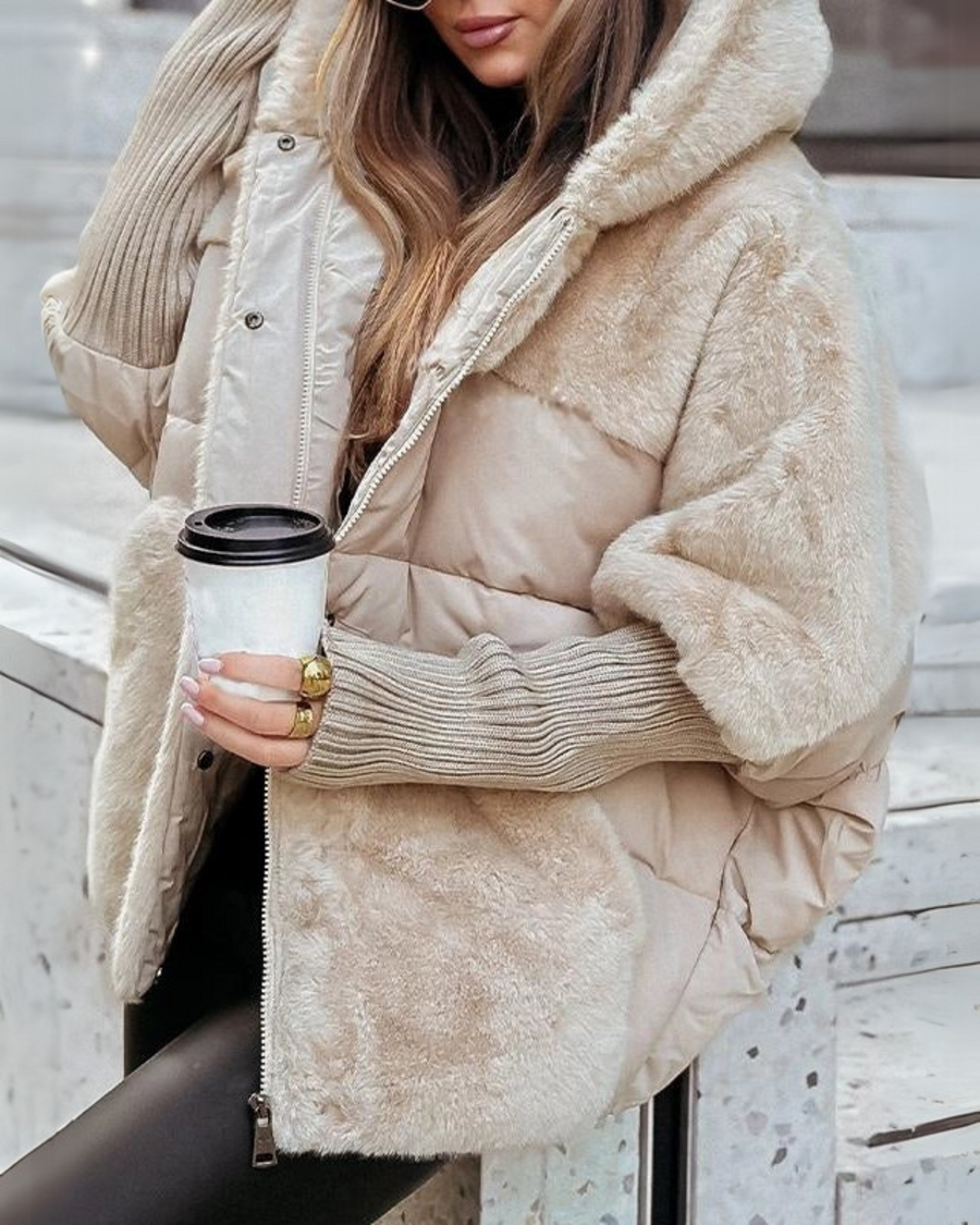 Louane | Veste thermique femme à capuche, veste chaude matelassée