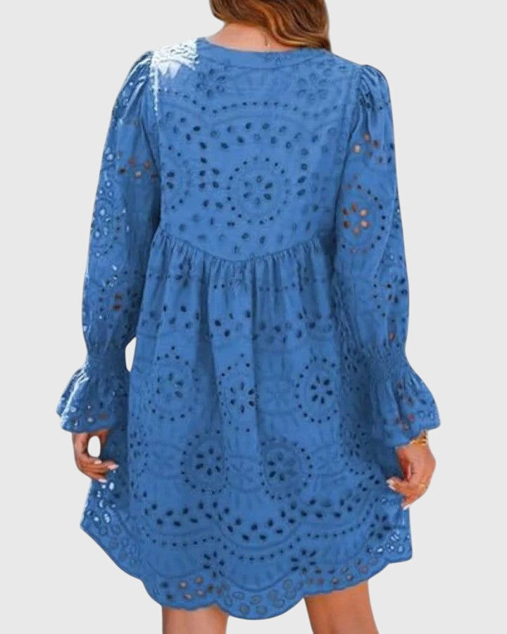 Anouk | Robe femme en dentelle aérienne romantique, fluide et élégante