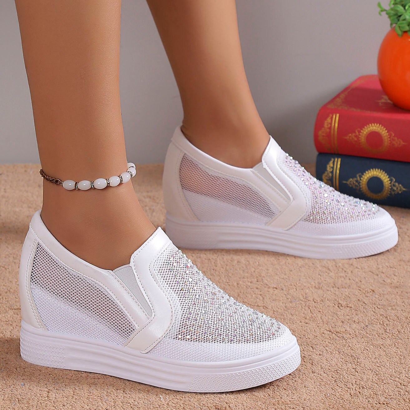 Sabrina | Baskets femme étincelantes modernes, tendance pour la marche