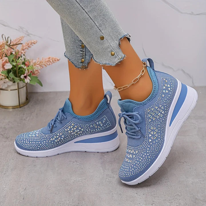 Armelle | Baskets femme en maille respirantes, mémoire de forme pour la marche