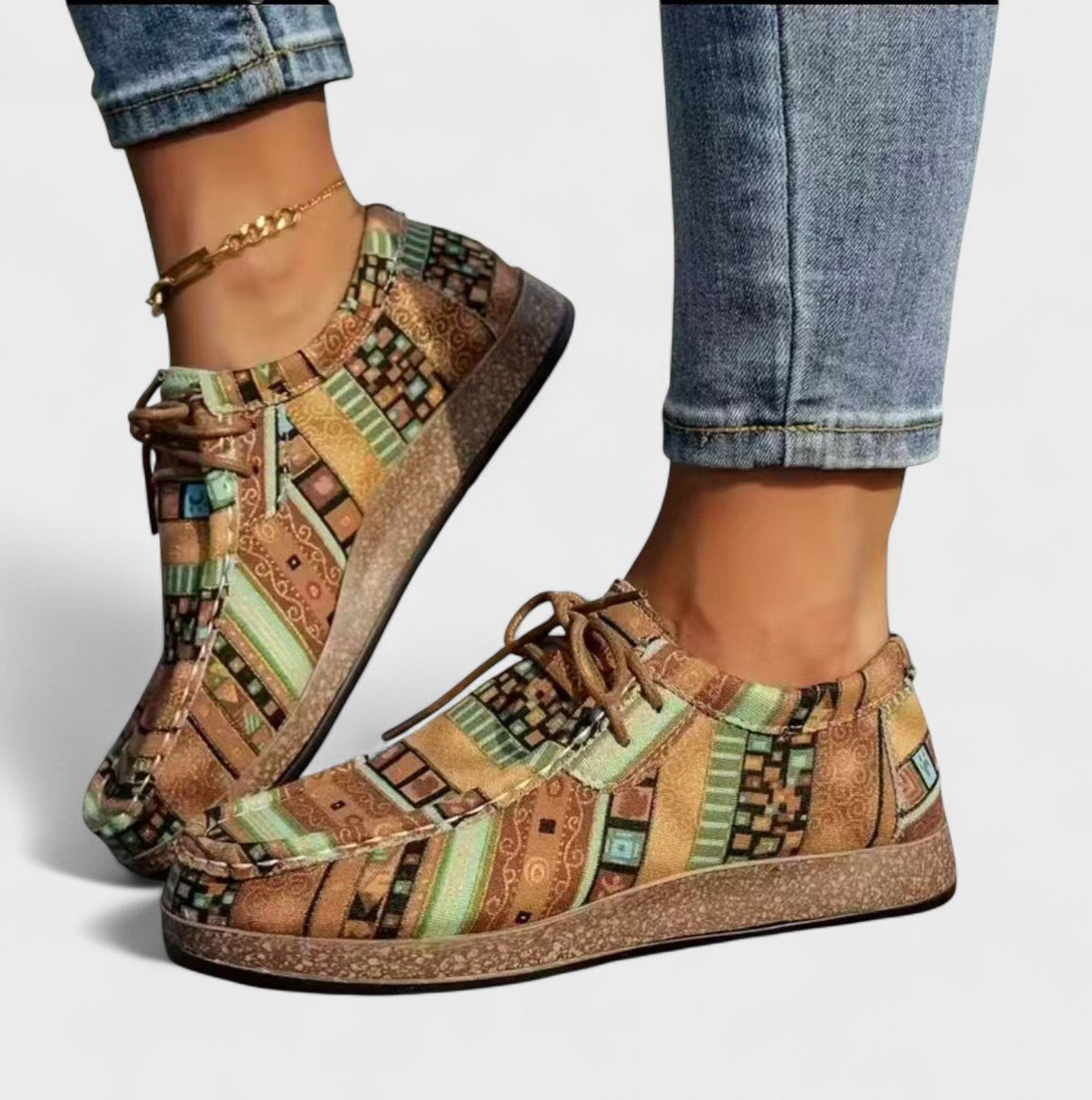 Florance | Baskets femme en toile souple, semelle rembourrée pour la marche