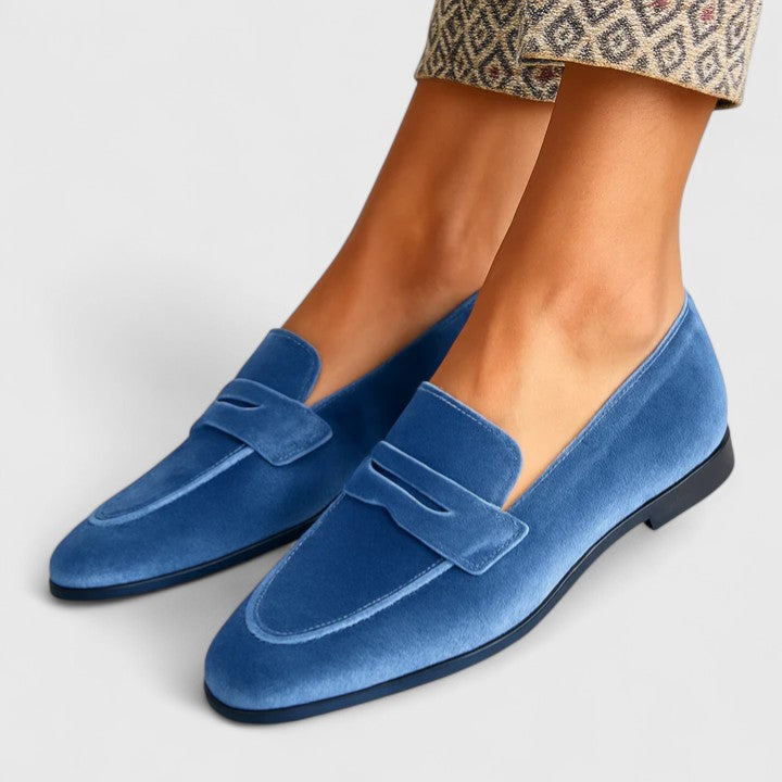 Threiza | Mocassins femme en cuir souple à enfiler, confortables toute la journée