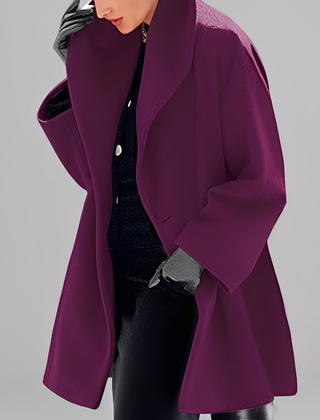 Veste en Laine Femme Coupe Ample Oversize Tendance