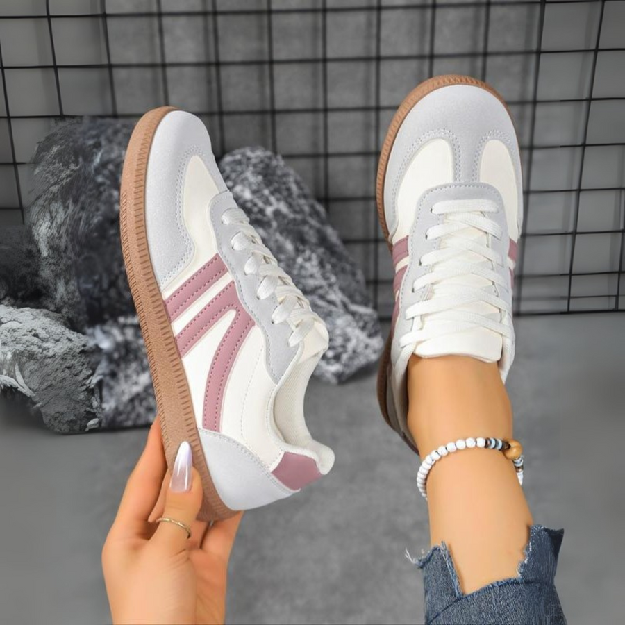 Fuche | Baskets femme confortables à lacets, antidérapantes pour la marche