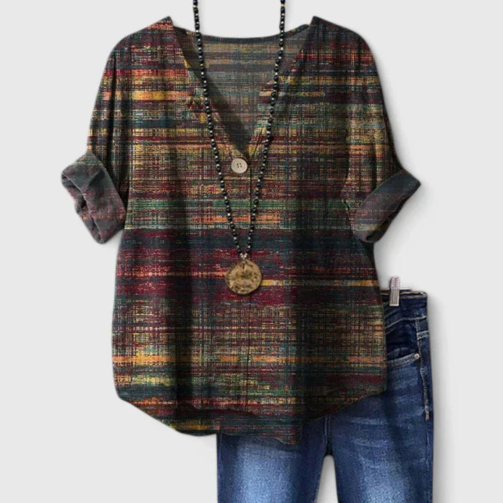 Delyse | Blouse femme fluide élégante décontractée, légère et respirante pour l'été