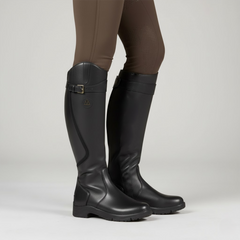 Bottes Cavalières Femme Hautes Imperméables à Enfiler
