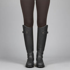 Bottes Cavalières Femme Hautes Imperméables à Enfiler