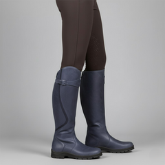 Bottes Cavalières Femme Hautes Imperméables à Enfiler