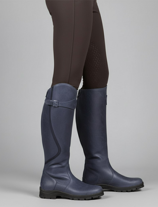 Bottes Cavalières Femme Hautes Imperméables à Enfiler