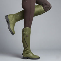 Bottes Cavalières Femme Hautes Imperméables à Enfiler
