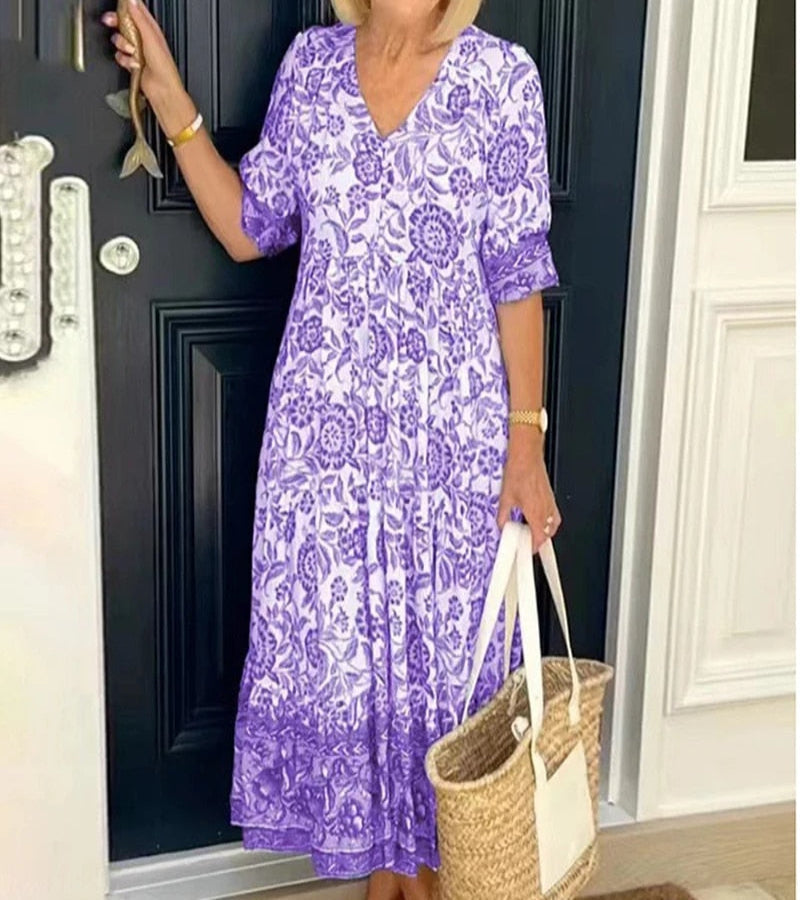 Radiance | Robe longue femme bohème fluide, légère et flatteuse