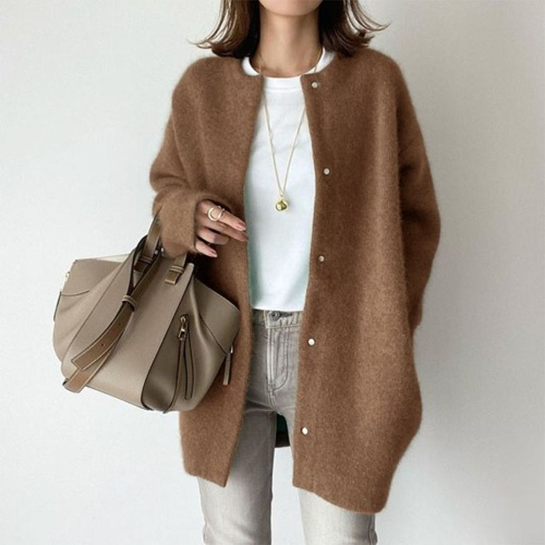 Elira | Cardigan femme en maille cosy et chic, chaud pour l'automne