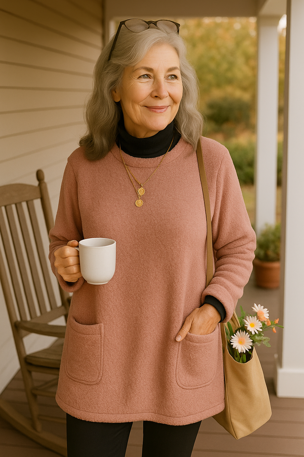 Lucy | Pull femme tout confort chaud en maille douce pour le quotidien