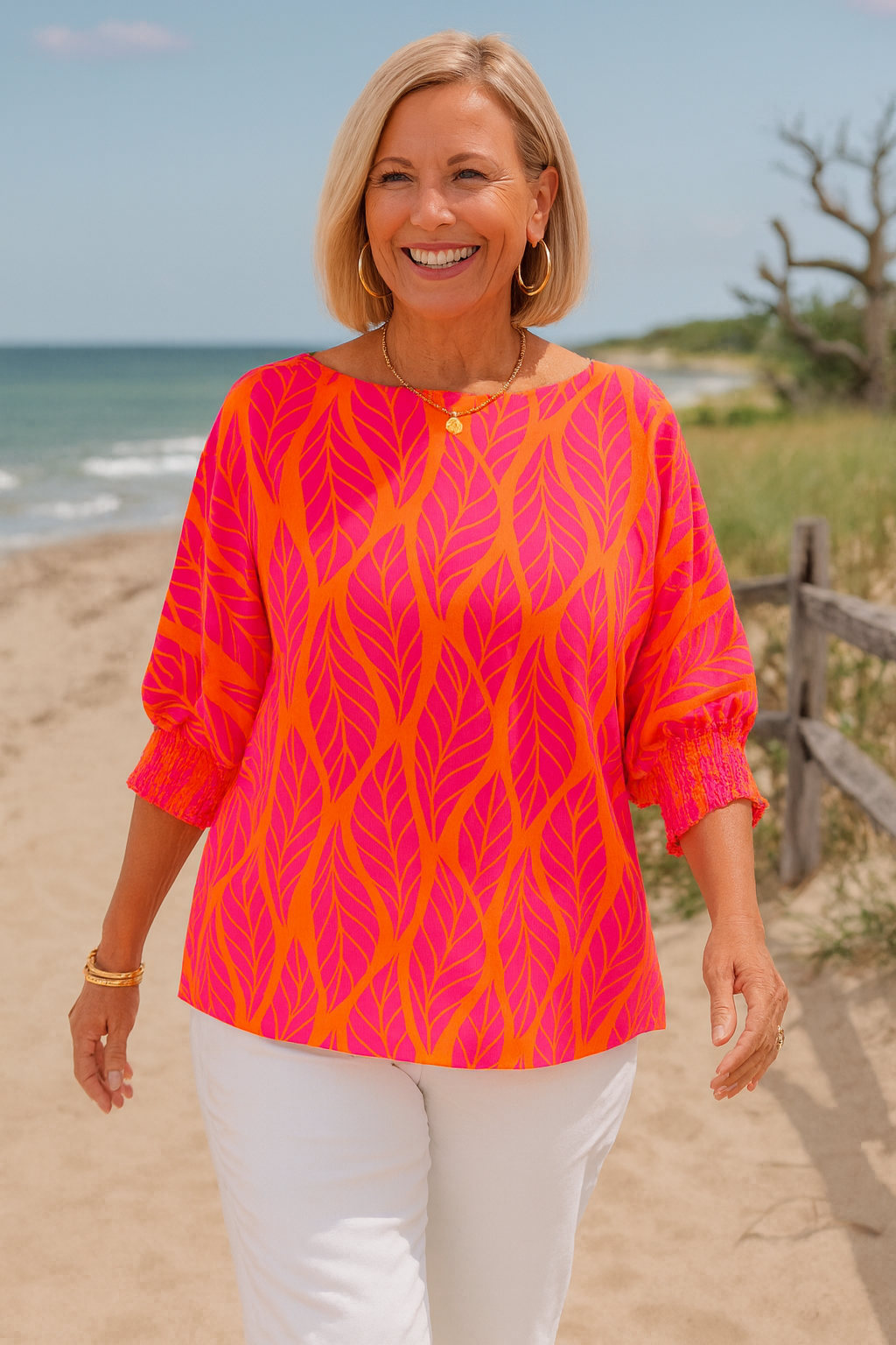 Elandra | Blouse femme flatteuse, confortable et couvrante au quotidien