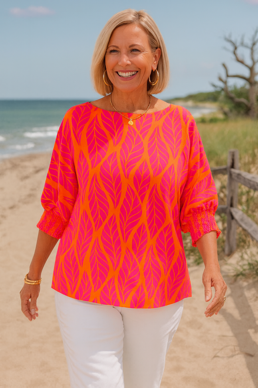 Elandra | Blouse femme flatteuse, confortable et couvrante au quotidien