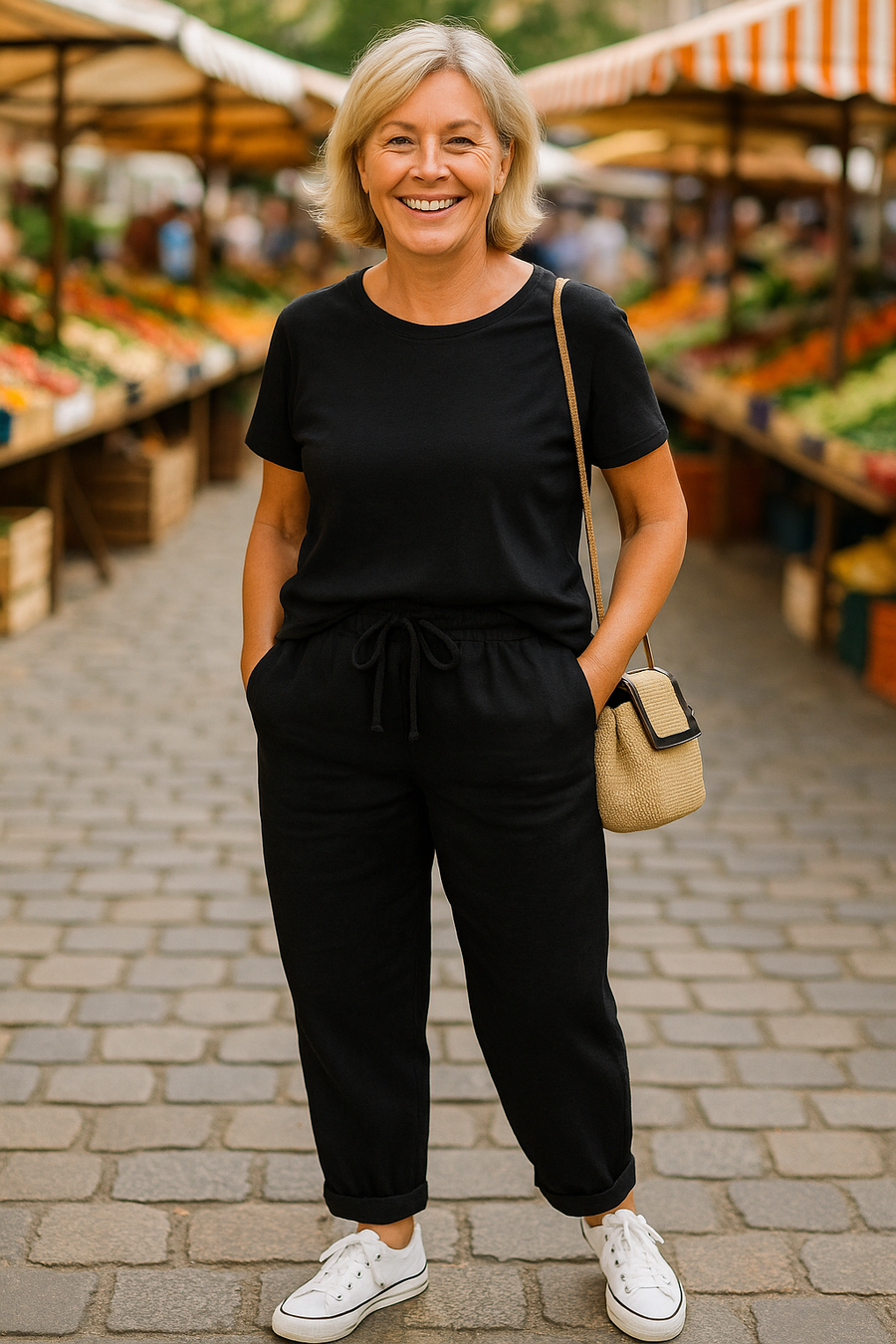 Thea | Pantalon femme en lin frais et confortable pour l'été